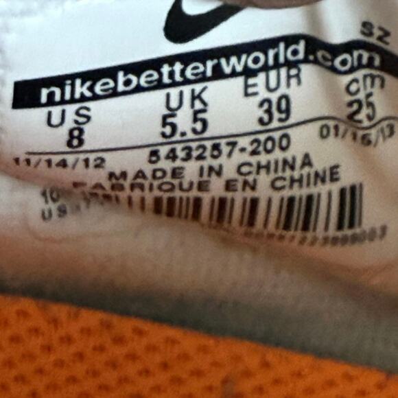 Nike Dunk Sky High Hidden Wedge Tan/Metallic Org Women Sneakers - SZ 8 - Picture 13 of 14